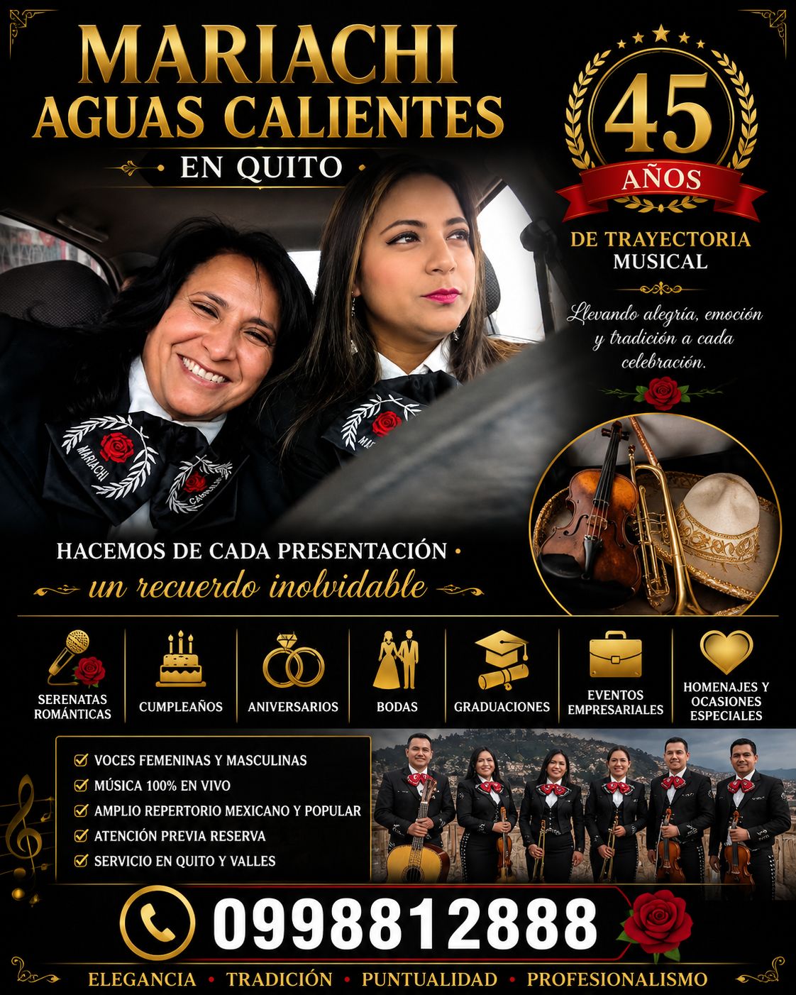 Presentación musical en Quito